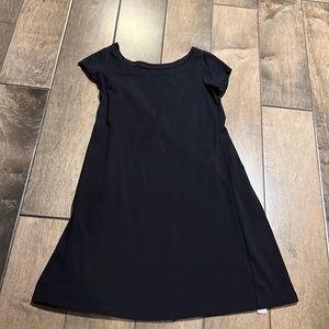 EUC Eileen Fisher black organic cotton/spandex dress XS